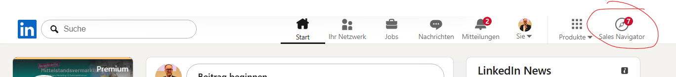 Unternehmensprofile hinzufügen 1