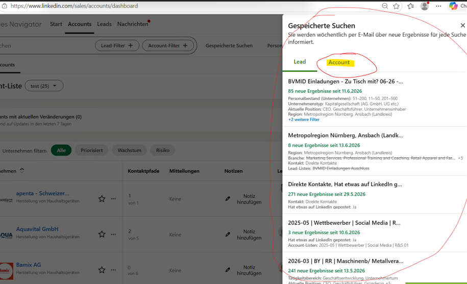 Unternehmensprofile hinzufügen 3